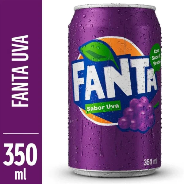 Refrigerante Fanta Uva Lata 350ml